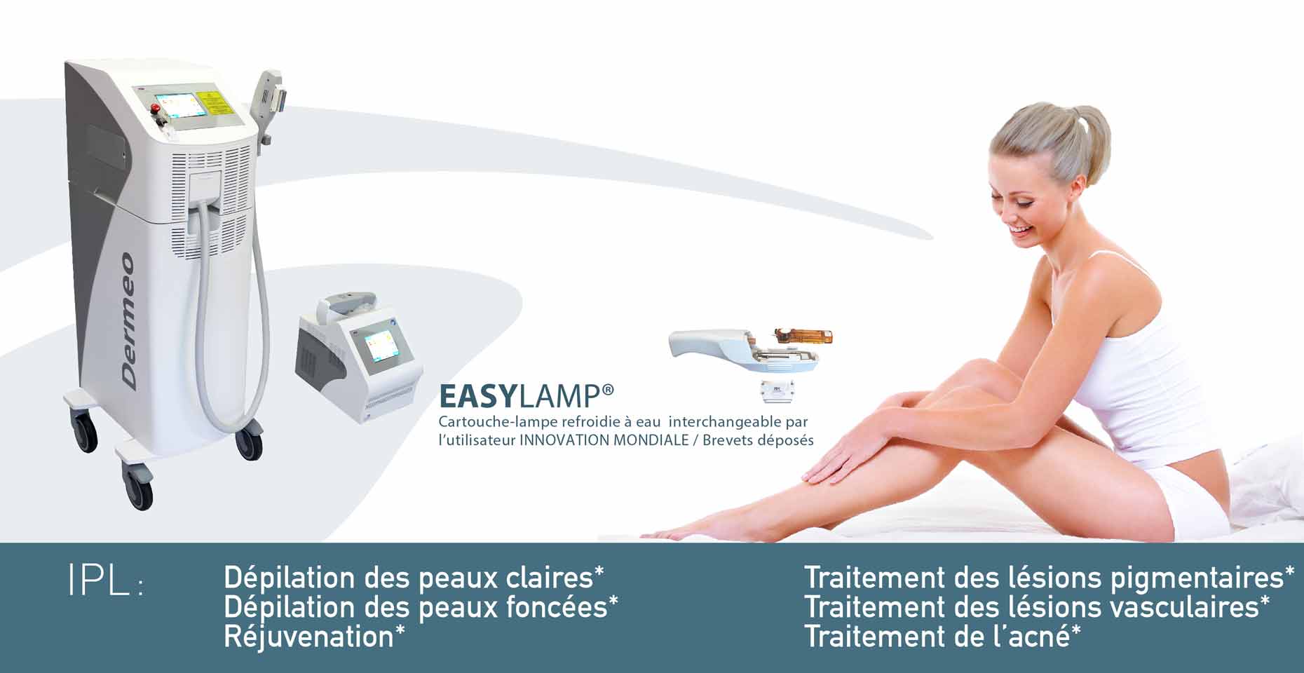 DERMEO lance sur le marché une nouvelle génération d’appareils à lumière pulsée professionnels avec un design revisité et à la pointe des dernières innovations technologiques.